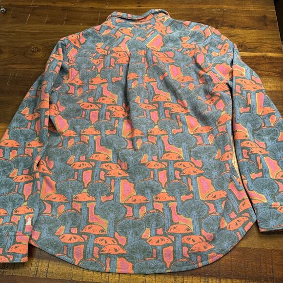 Chubbies The Funky Spore Fleece Flannel Overshirt Size Medium M Men's NWT - Picture 3 of 3